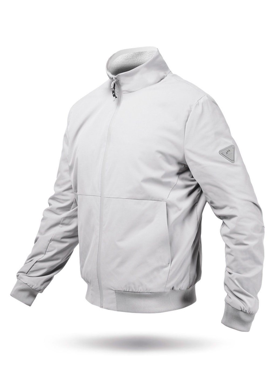 Zhik Mens Flight Jacket - Platinum | Softshell