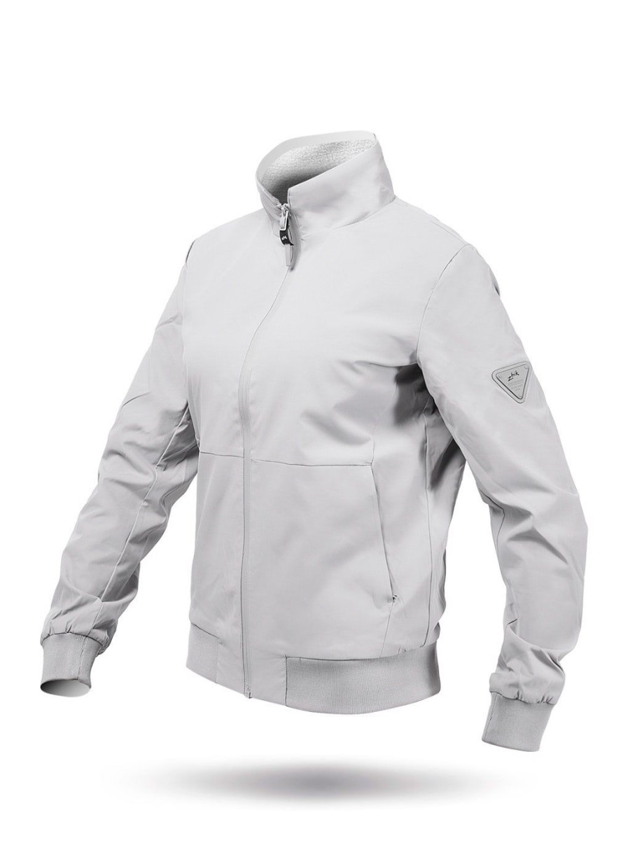 Zhik Womens Flight Jacket - Platinum | Softshell