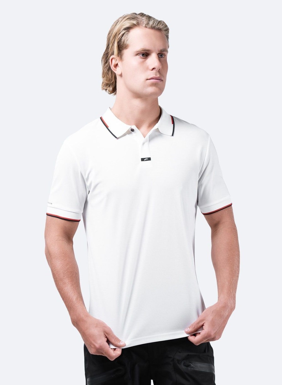 Zhik Mens Elite Polo - White | Sun Protection Tops