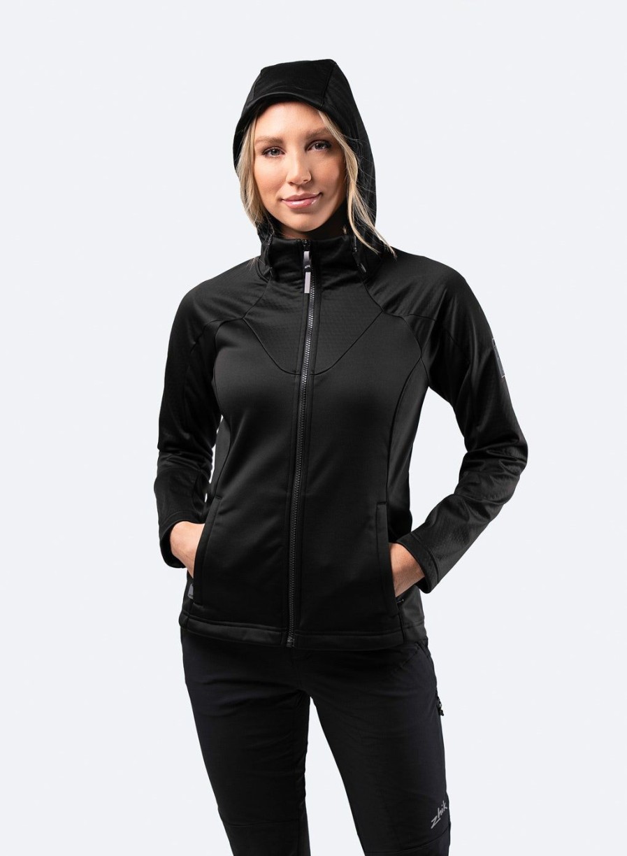 Zhik Womens Tech Hoodie - Black | Fleece