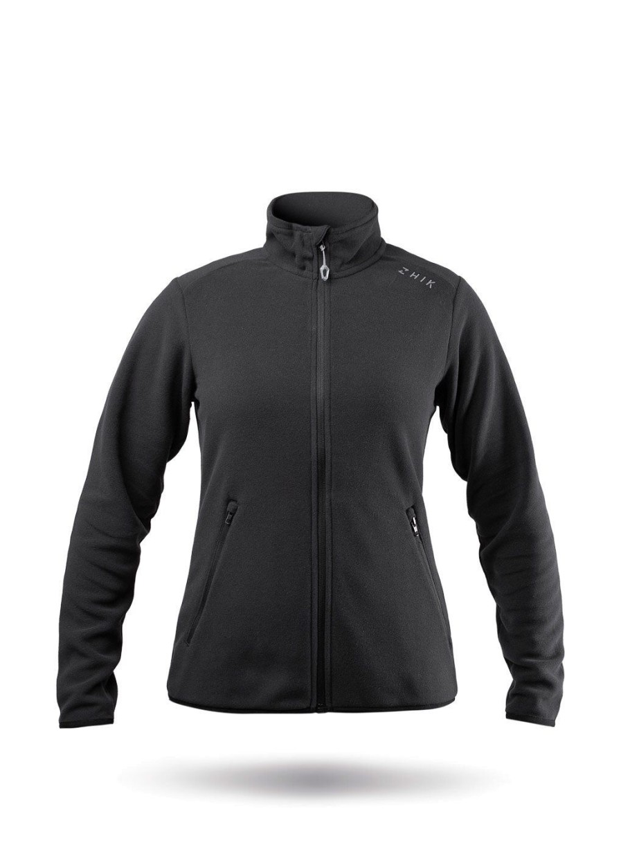 Zhik Womens Black Full Zip Fleece Jacket | Midlayers