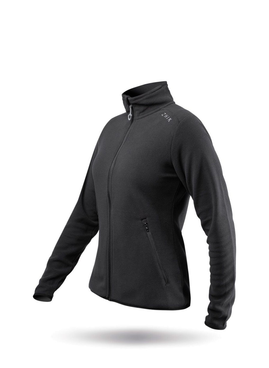 Zhik Womens Black Full Zip Fleece Jacket | Midlayers