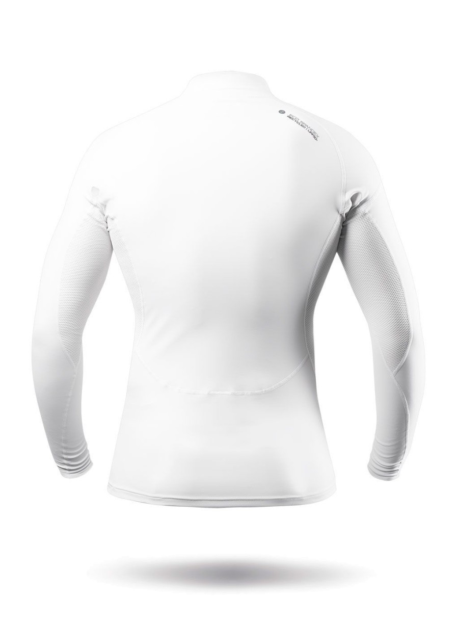 Zhik Mens White Eco Spandex Long Sleeve Top | Hot Conditions