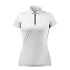 Zhik Womens Uvactive Zip Sports Polo - White | Sun Protection Tops