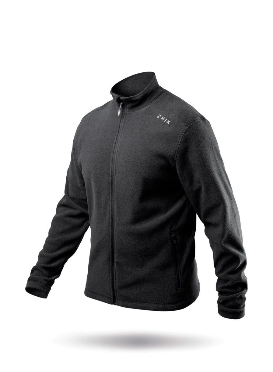 Zhik Mens Black Full Zip Fleece Jacket | Midlayers