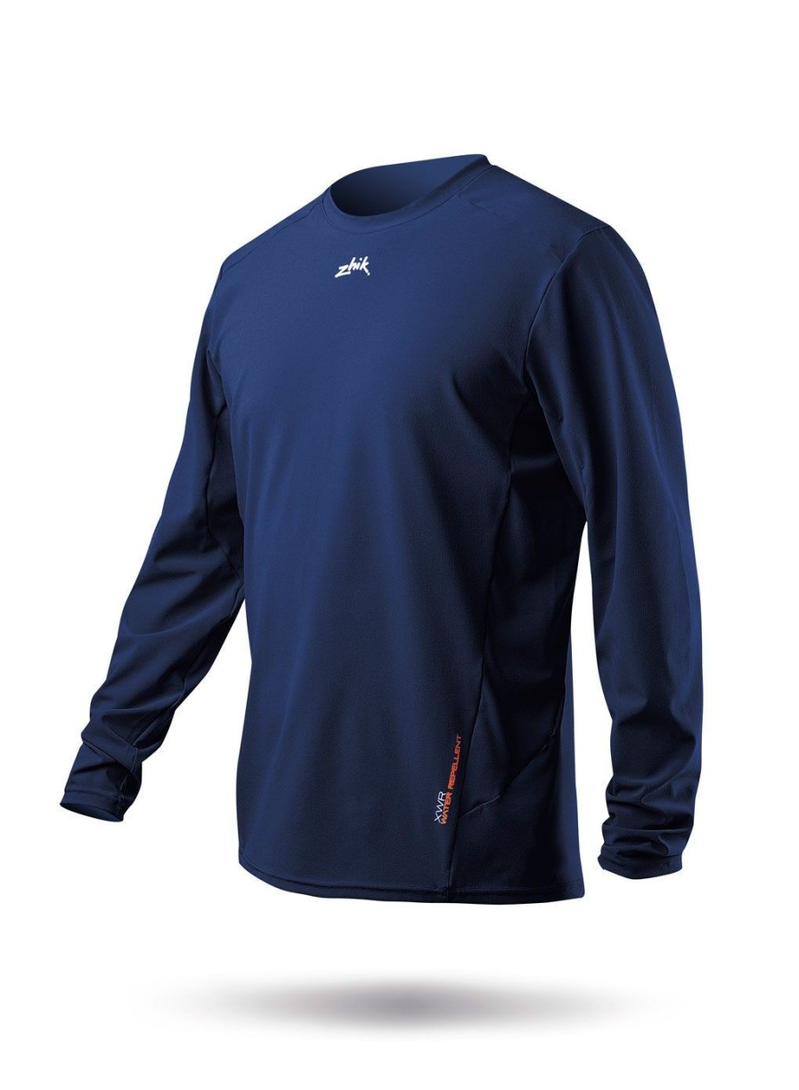 Zhik Mens Long Sleeve Xwr Top - Steel Blue | Sun Protection Tops