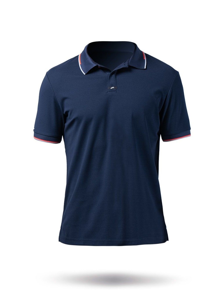 Zhik Mens Elite Polo - Navy | Sun Protection Tops