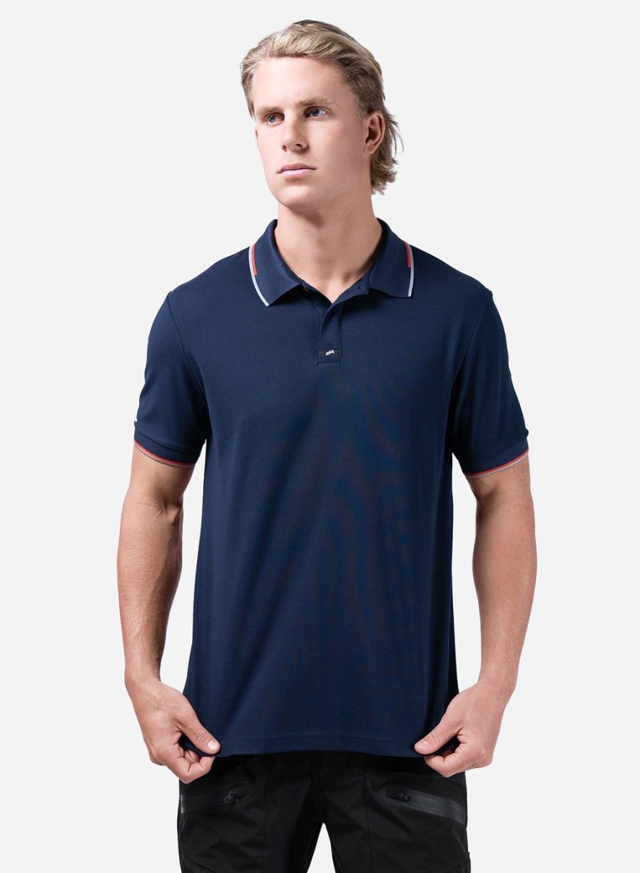 Zhik Mens Elite Polo - Navy | Sun Protection Tops