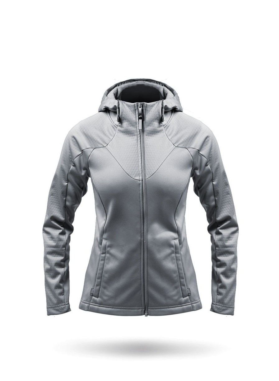 Zhik Womens Tech Hoodie - Platinum | Fleece