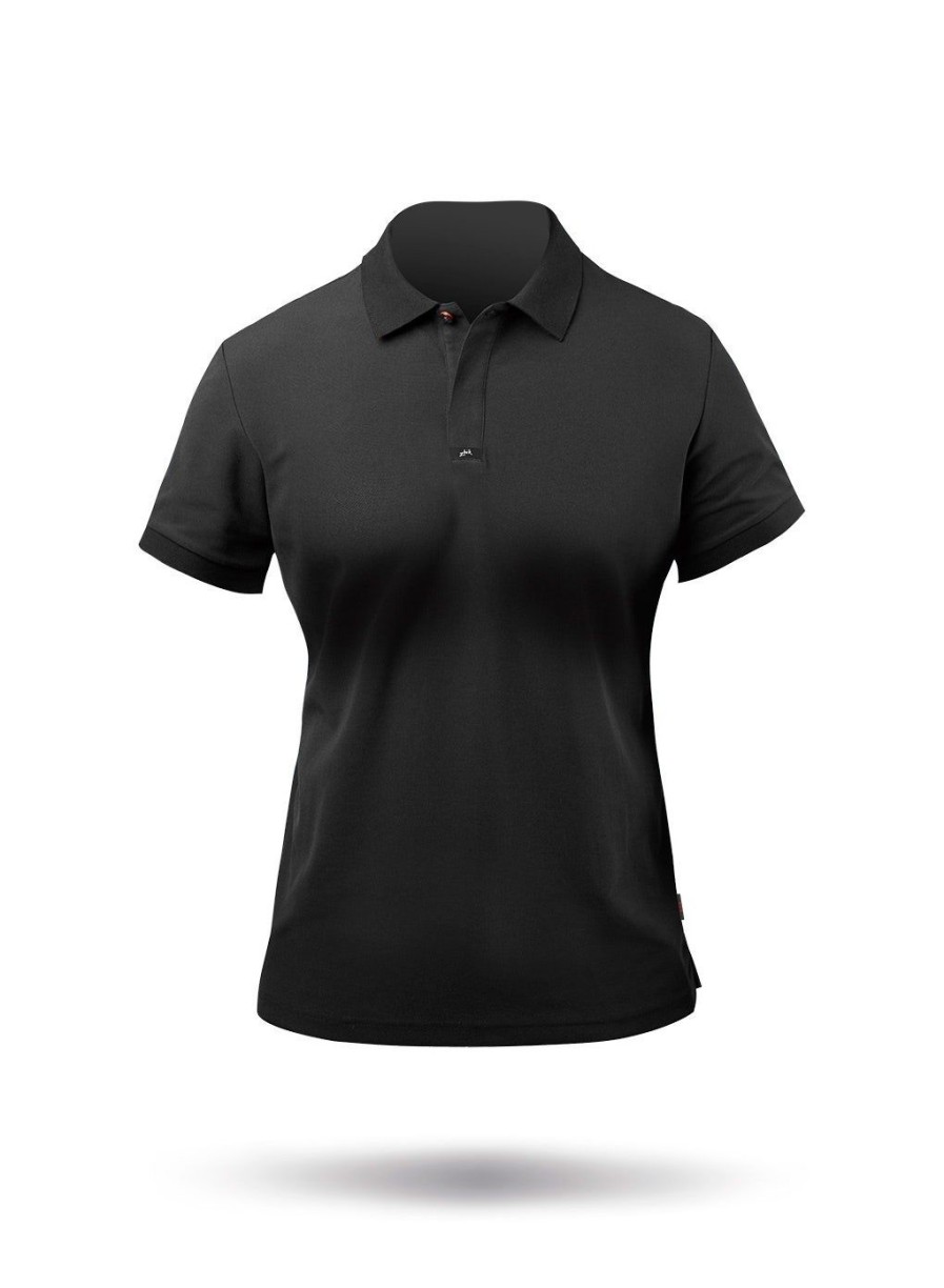 Zhik Womens Pima Cotton Polo - Black | Polos