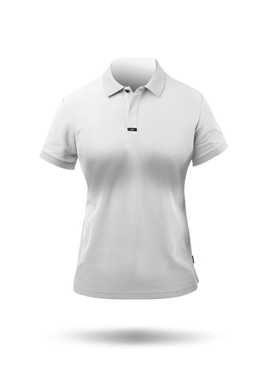 Zhik Womens Pima Cotton Polo - White | Polos