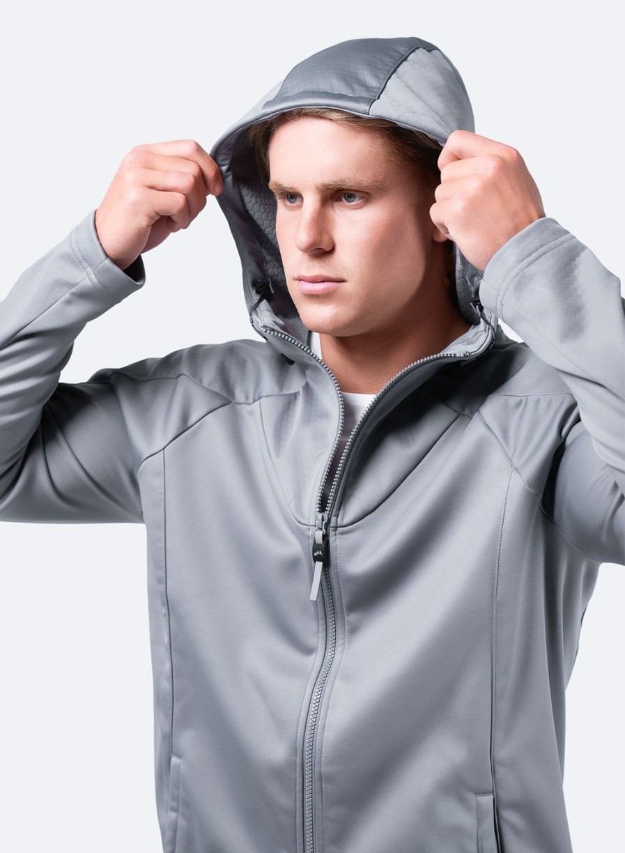 Zhik Mens Tech Hoodie - Platinum | Hoodies & Sweaters