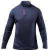 Zhik Mens Uvactive High Collar 1/4 Zip Top - Navy | Sun Protection Tops