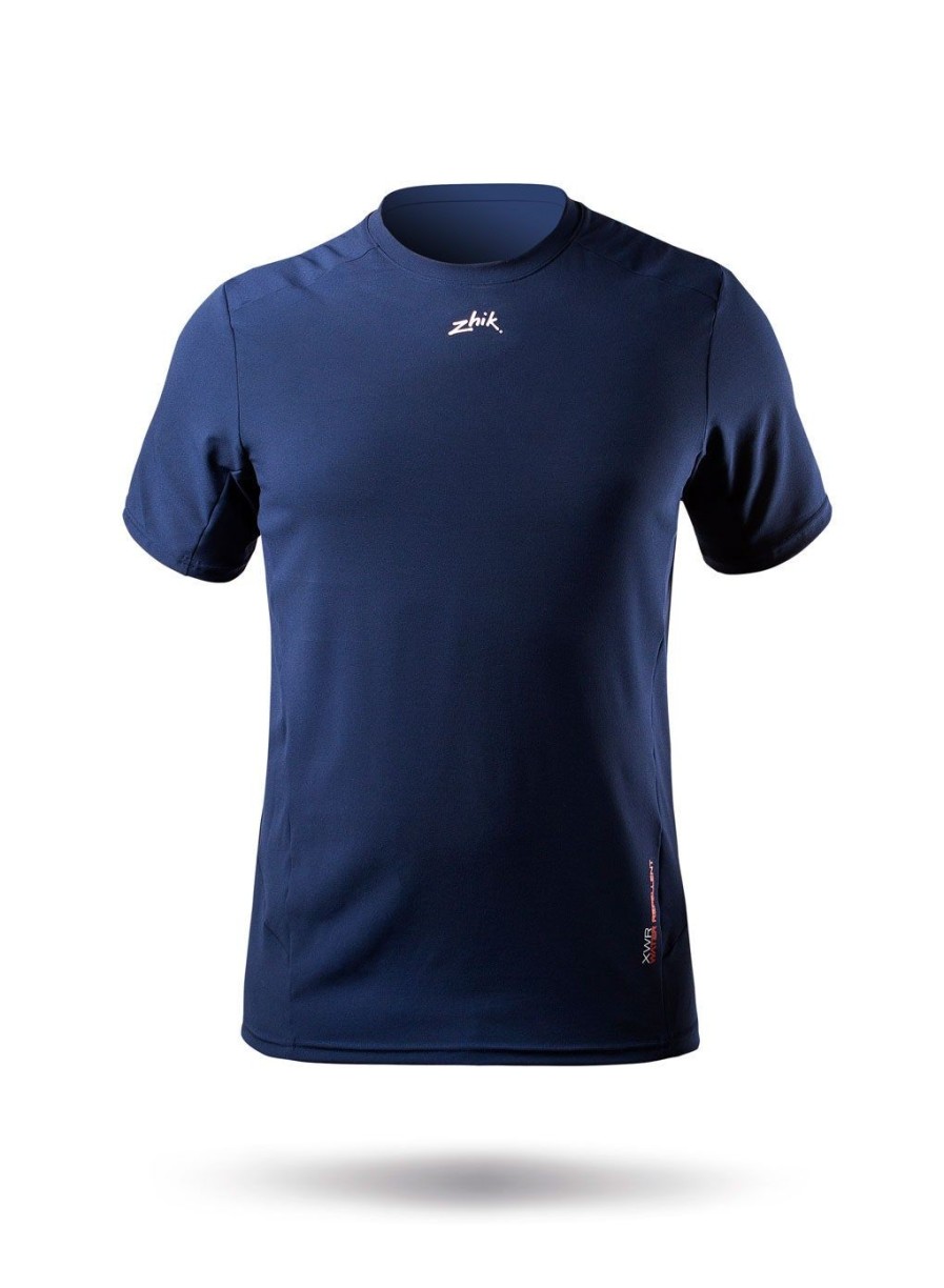 Zhik Mens Short Sleeve Xwr Top - Steel Blue | Sun Protection Tops