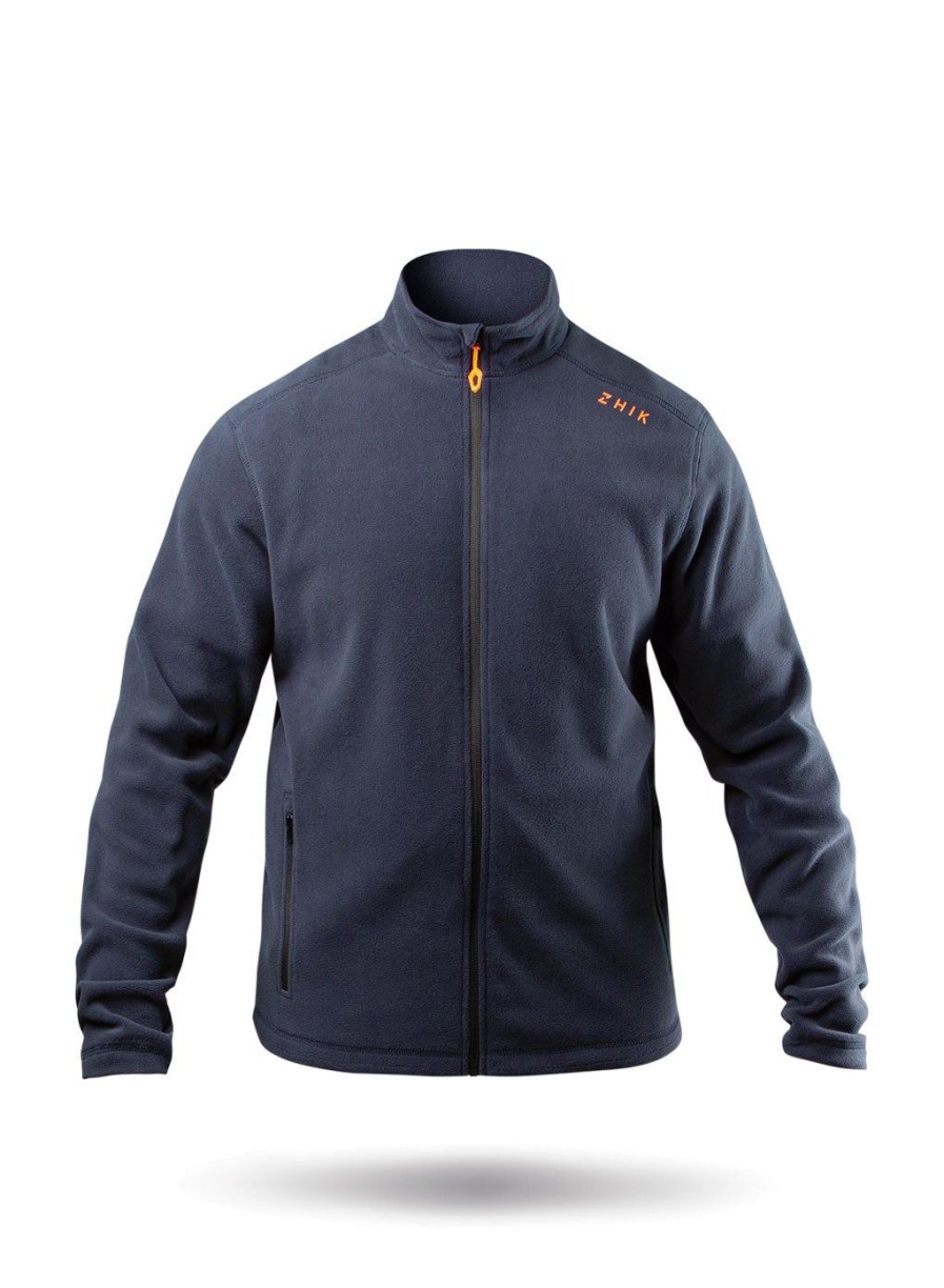 Zhik Mens Navy Full Zip Fleece Jacket | Midlayers