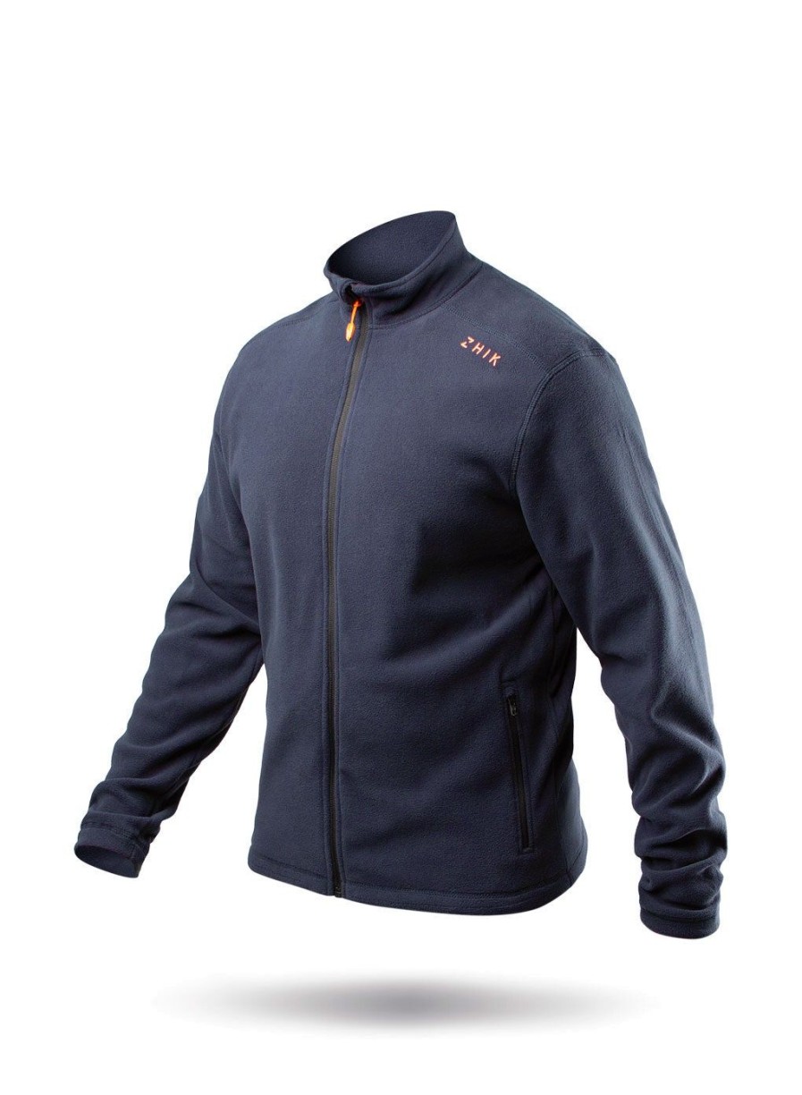 Zhik Mens Navy Full Zip Fleece Jacket | Midlayers