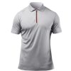 Zhik Mens Uvactive Zip Sports Polo - Grey | Polos