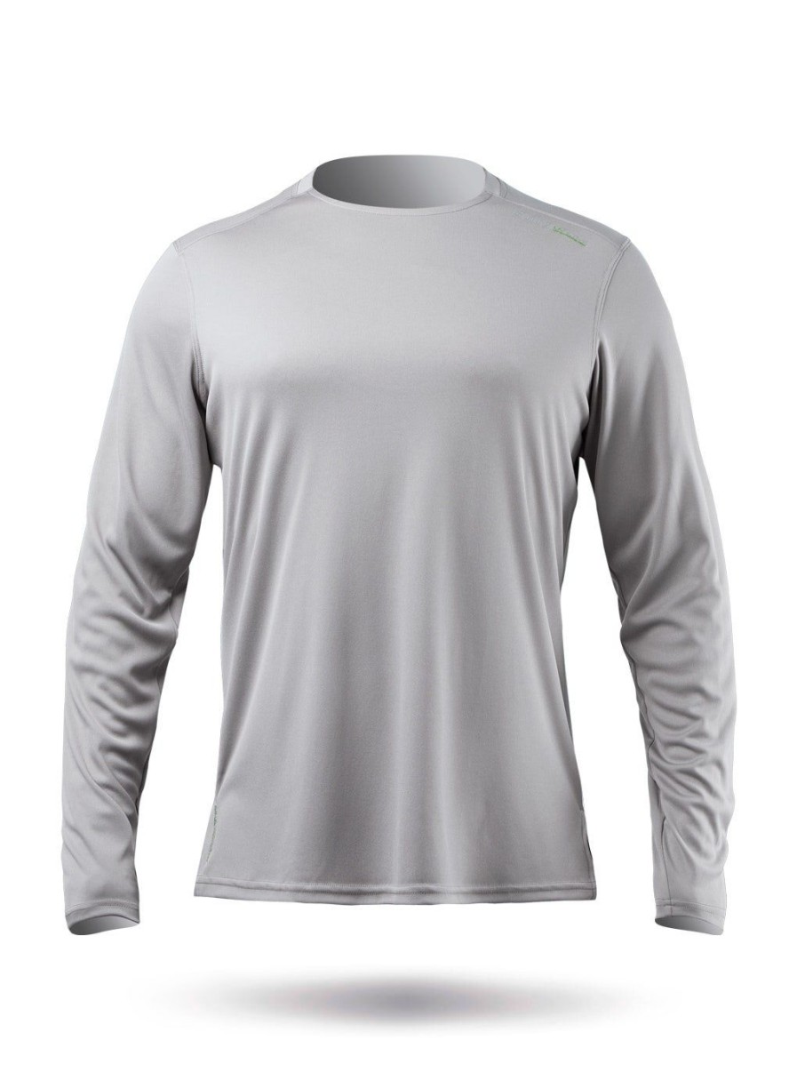 Zhik Mens Uvactive Long Sleeve Top - Grey | Sun Protection Tops