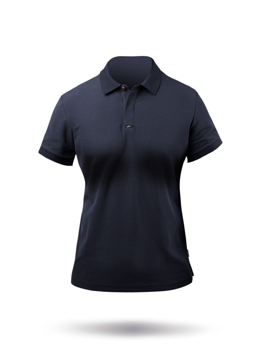 Zhik Womens Pima Cotton Polo - Navy | Polos