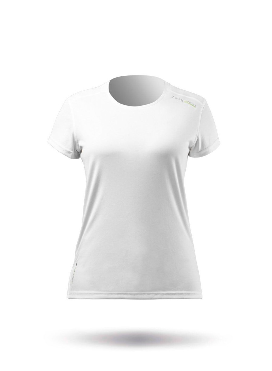 Zhik Womens Uvactive Short Sleeve Top - White | Sun Protection Tops