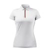 Zhik Womens Uvactive Zip Sports Polo - White | Wicking Uv Tops