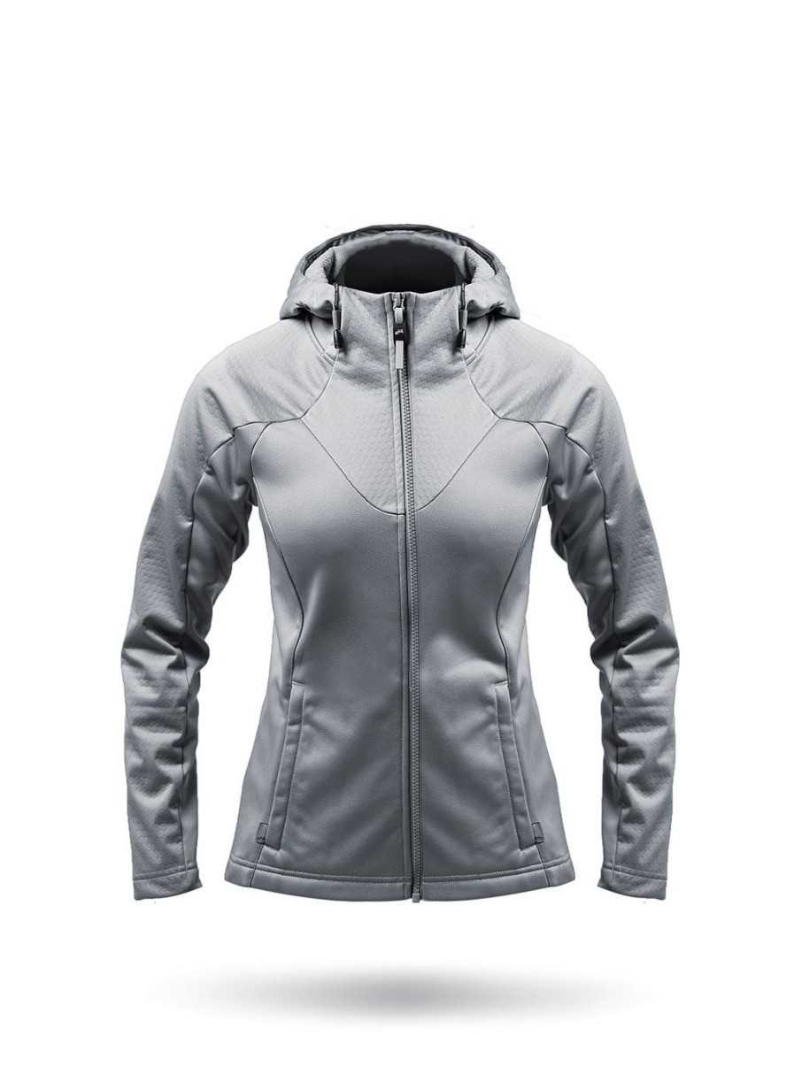 Zhik Womens Tech Hoodie - Platinum | Fleeces