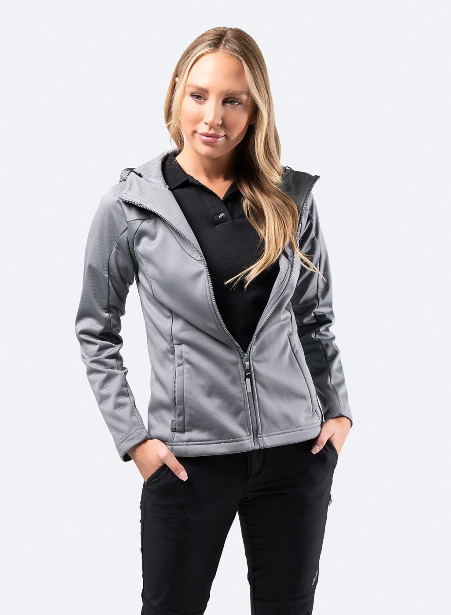 Zhik Womens Tech Hoodie - Platinum | Fleeces