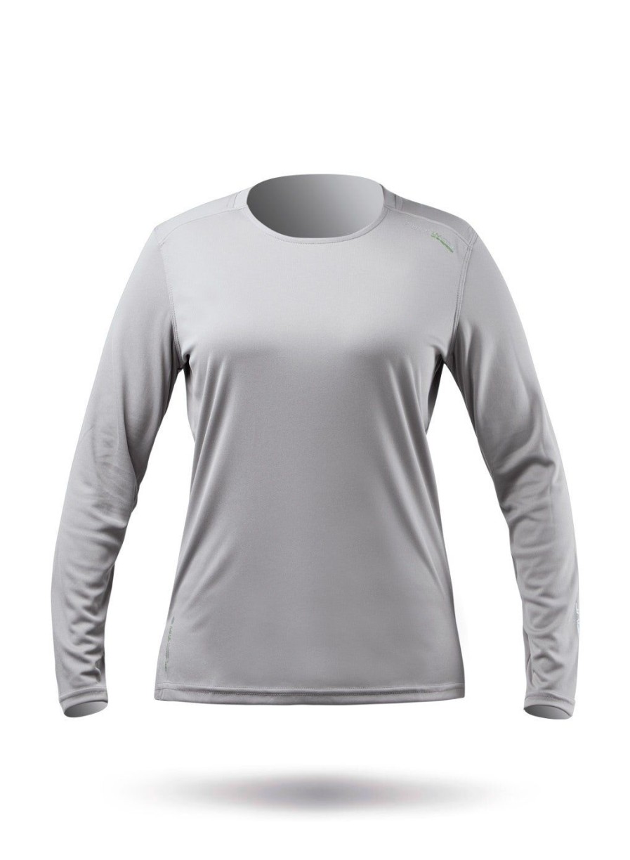 Zhik Womens Uvactive Long Sleeve Top - Grey | Sun Protection Tops