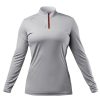 Zhik Womens Uvactive High Collar 1/4 Zip Top - Grey | Sun Protection Tops