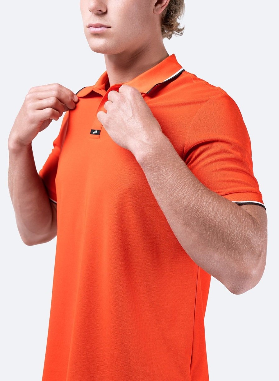 Zhik Mens Elite Polo - Ocean Red | Sun Protection Tops