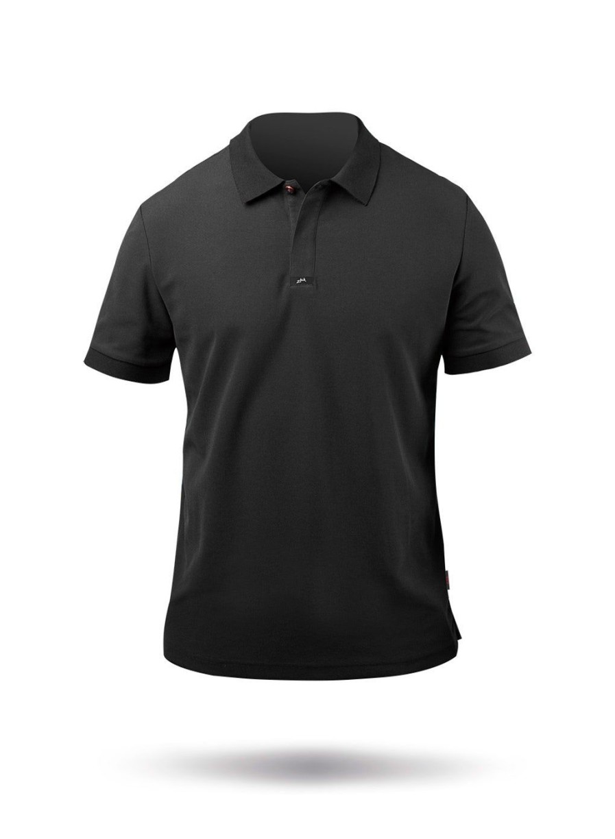 Zhik Mens Pima Cotton Polo - Black | Polos