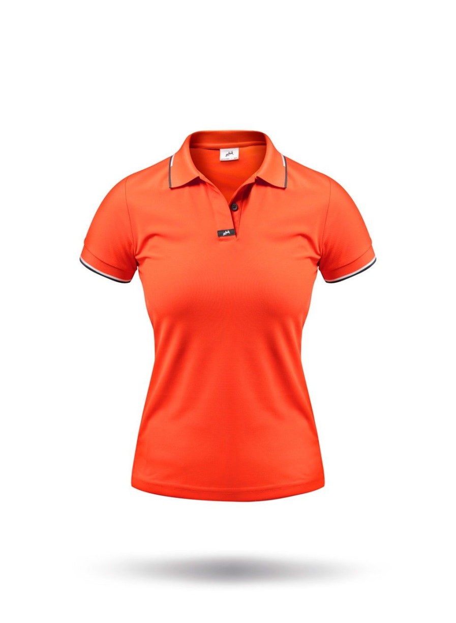 Zhik Womens Elite Polo - Ocean Red | Sun Protection Tops