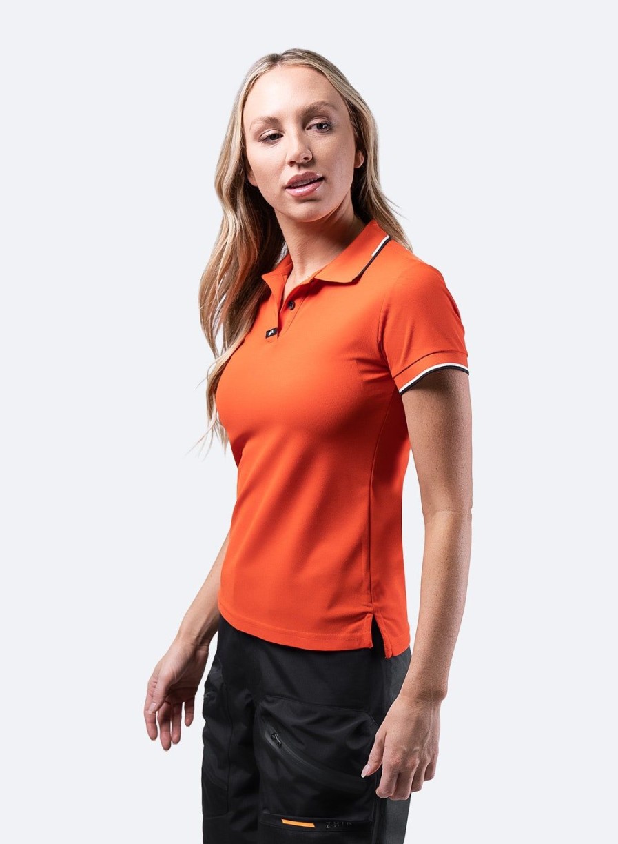 Zhik Womens Elite Polo - Ocean Red | Sun Protection Tops