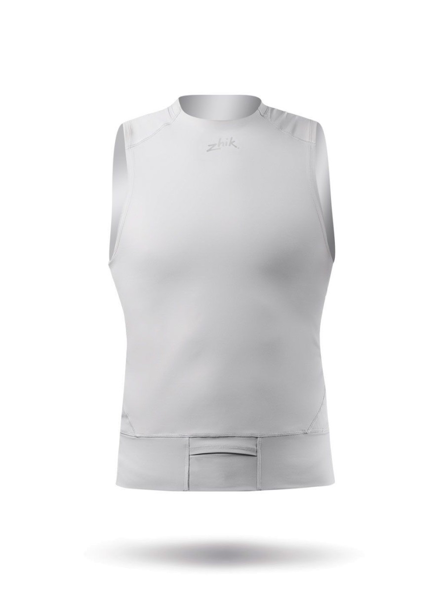 Zhik Eco Spandex Race Vest - Platinum | Sun Protection Tops