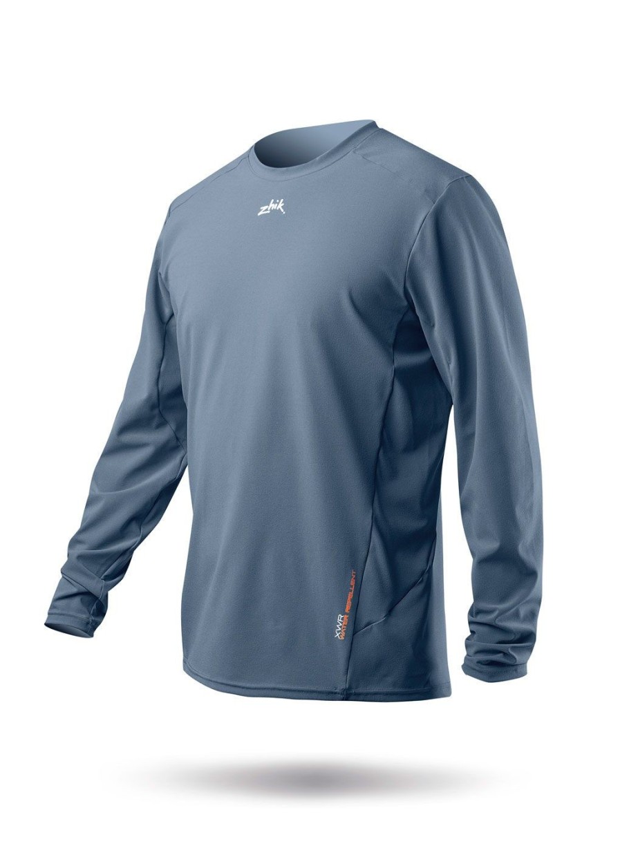 Zhik Mens Long Sleeve Xwr Top - Cool Grey | Sun Protection Tops