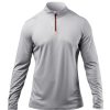 Zhik Mens Uvactive High Collar 1/4 Zip Top - Grey | Sun Protection Tops