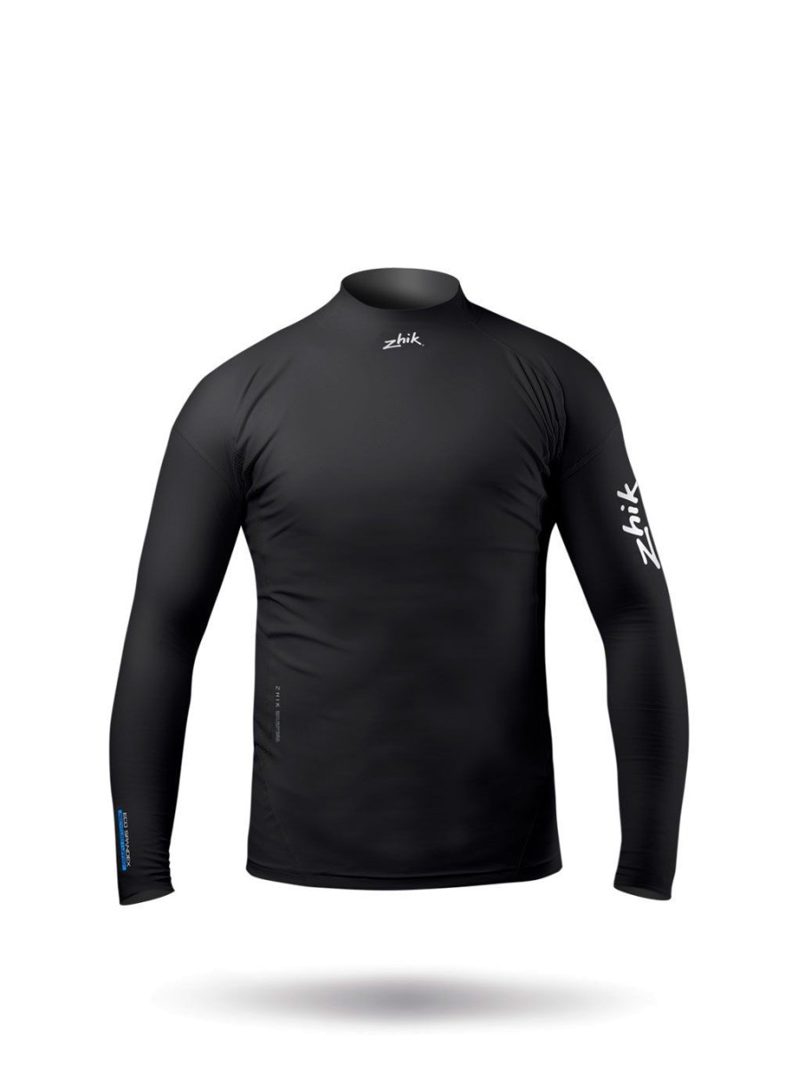 Zhik Junior Black Eco Spandex Long Sleeve Top | Sun Protection