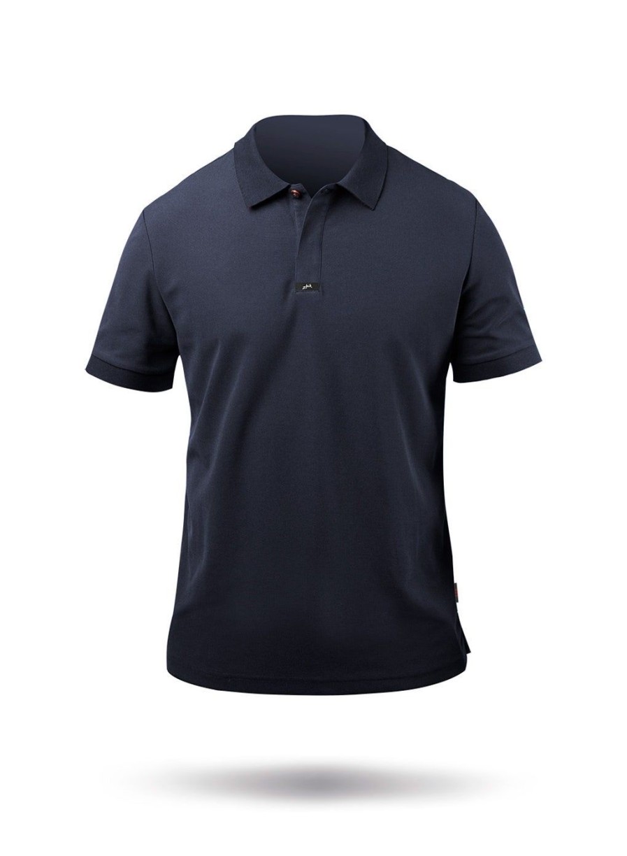 Zhik Mens Pima Cotton Polo - Navy | Polos