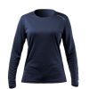 Zhik Womens Uvactive Long Sleeve Top - Navy | Wicking Uv Tops