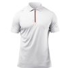 Zhik Mens Uvactive Zip Sports Polo - White | Sun Protection Tops