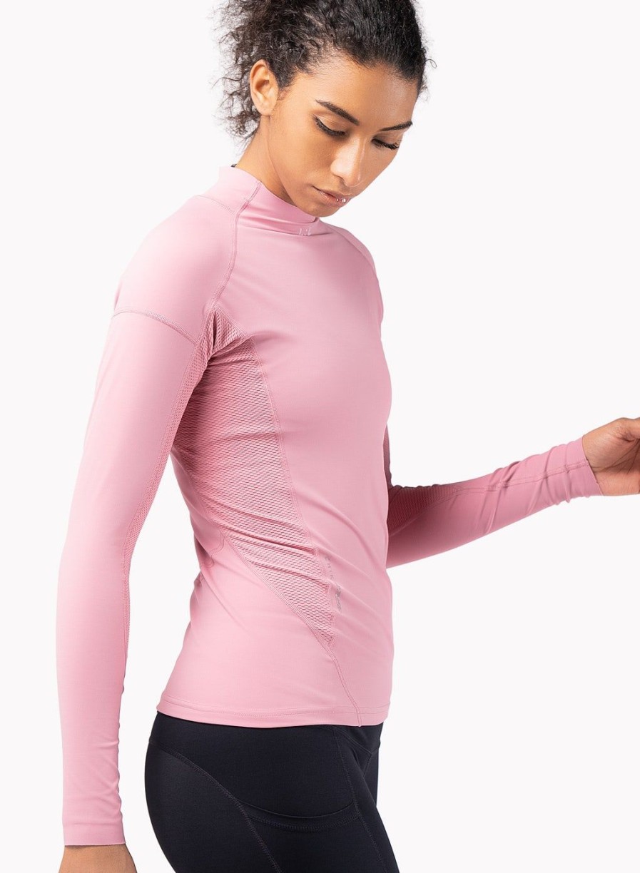 Zhik Womens Eco Spandex Long Sleeve Top - Pink | Sun Protection Tops