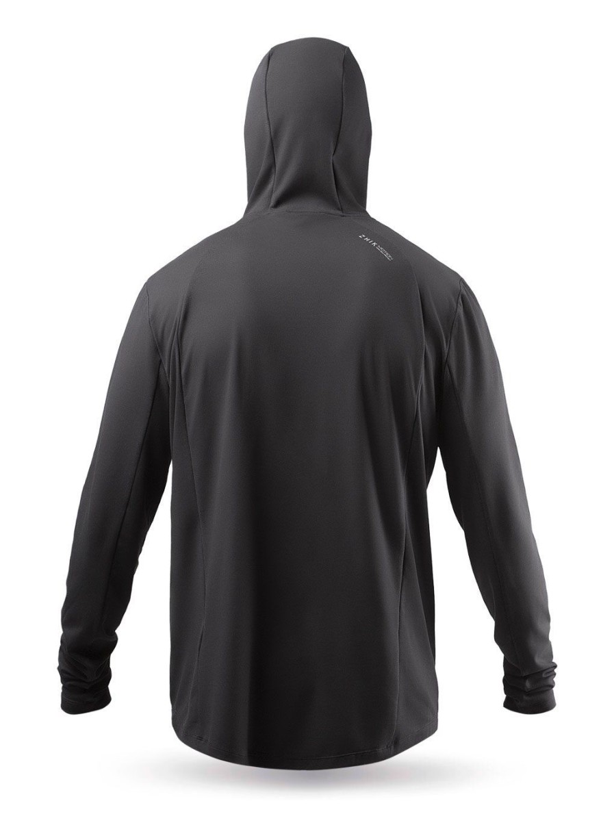 Zhik Mens Black Zhikmotion Hooded Top | Sun Protection Tops