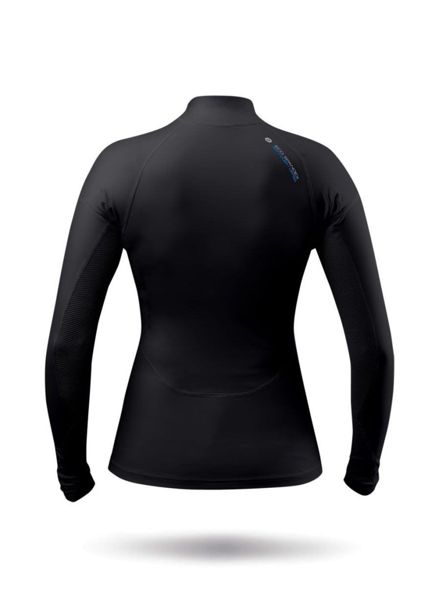 Zhik Womens Black Eco Spandex Long Sleeve Top | Sun Protection Tops