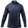 Zhik Mens Uvactive High Collar 1/4 Zip Top - Navy | Wicking Uv Tops