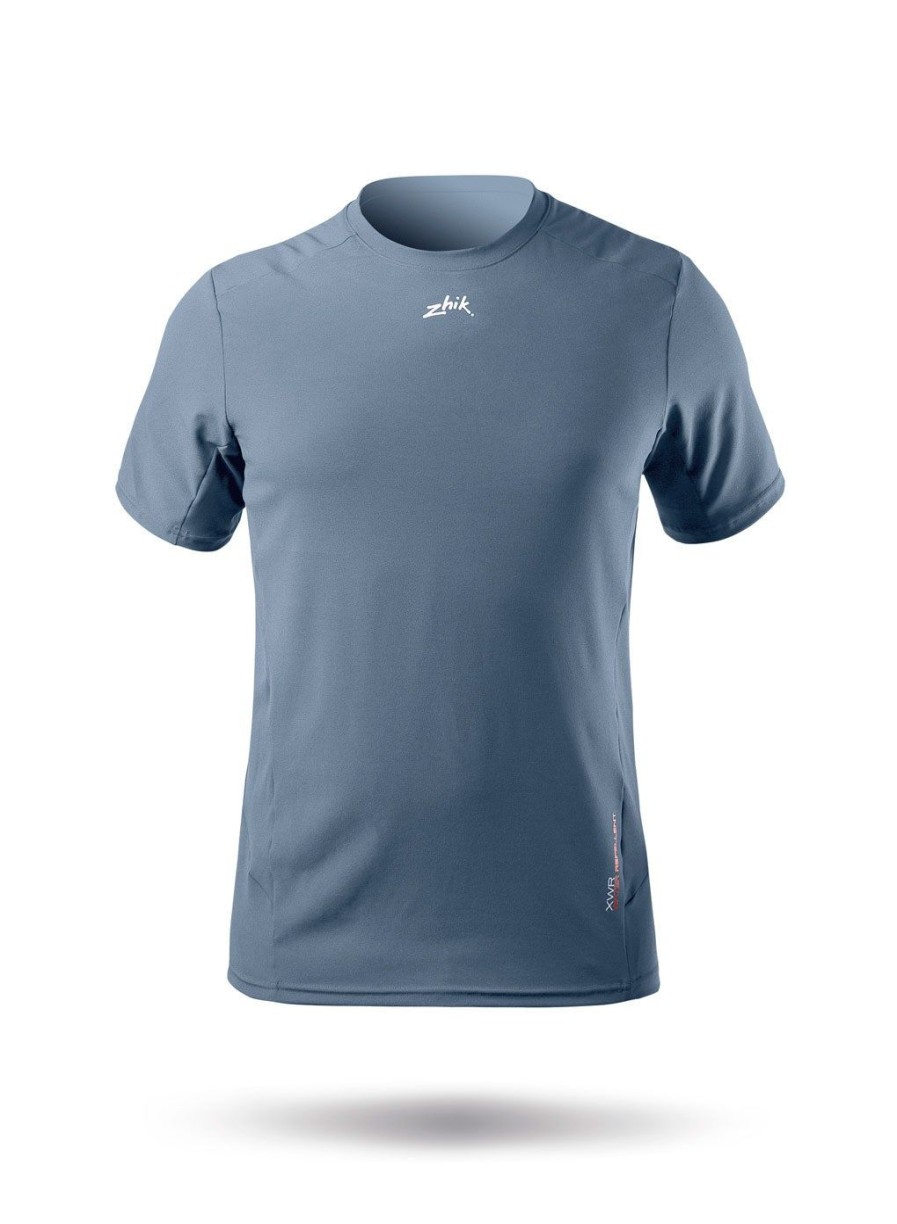 Zhik Mens Short Sleeve Xwr Top - Cool Grey | Sun Protection Tops