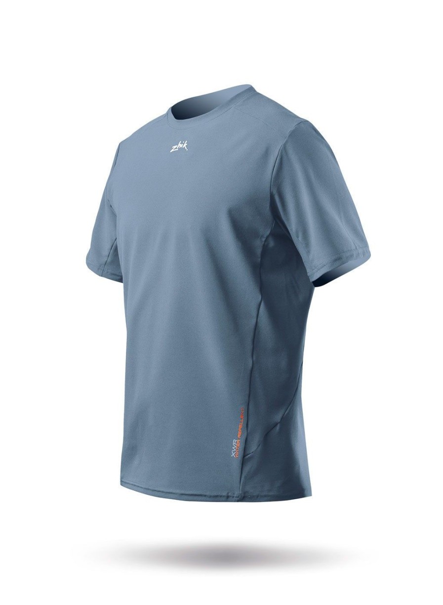 Zhik Mens Short Sleeve Xwr Top - Cool Grey | Sun Protection Tops