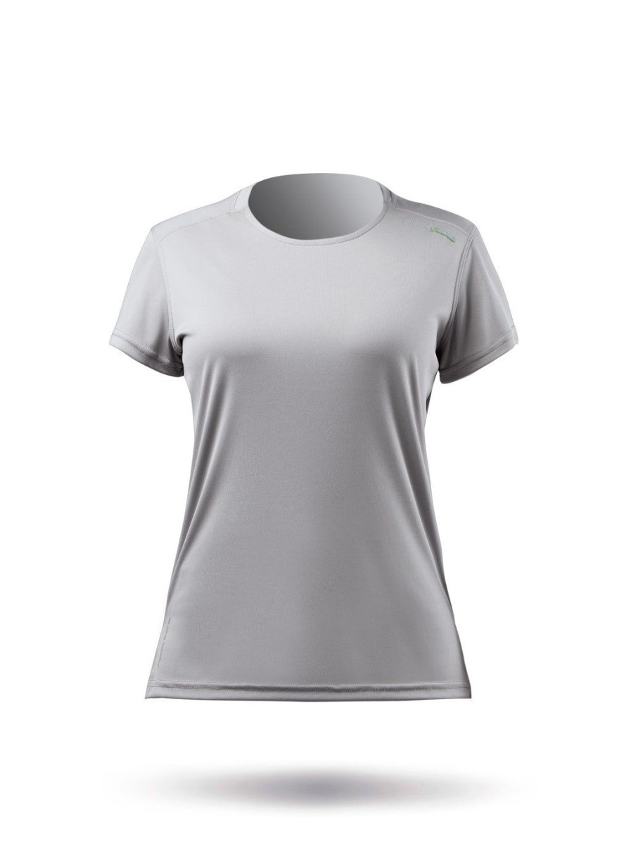 Zhik Womens Uvactive Short Sleeve Top - Grey | Sun Protection Tops