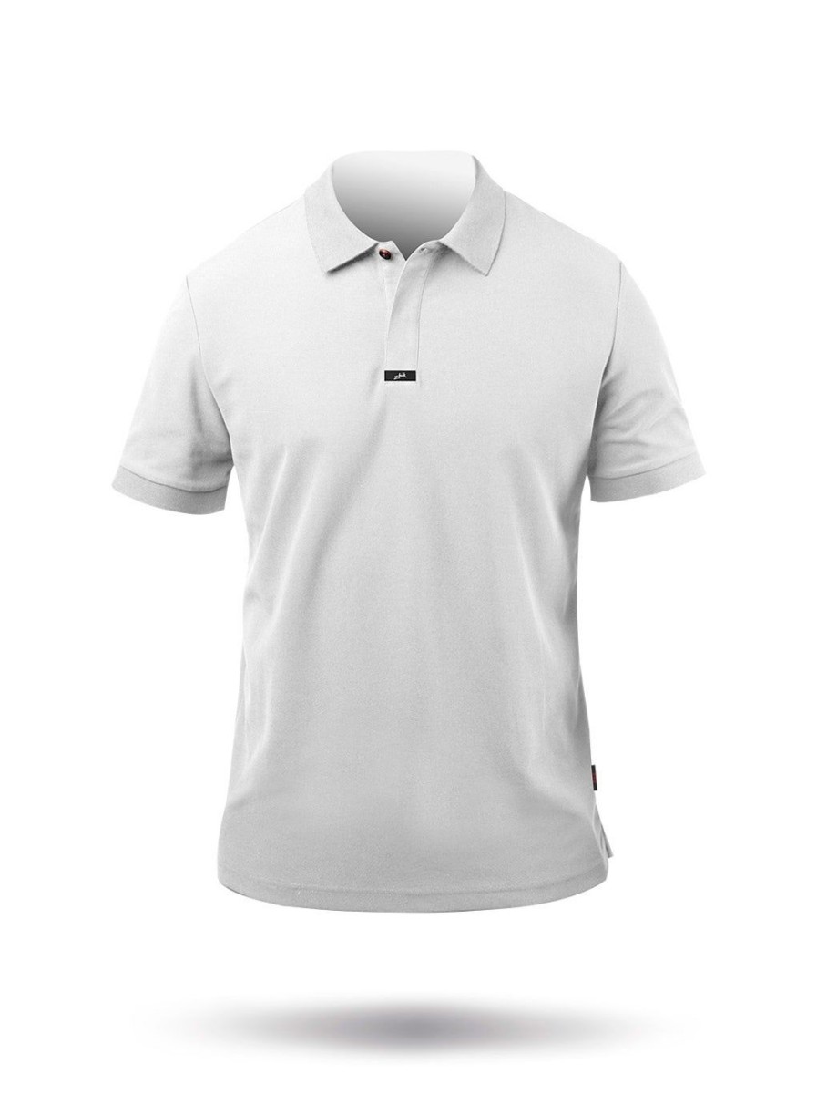 Zhik Mens Pima Cotton Polo - White | Polos